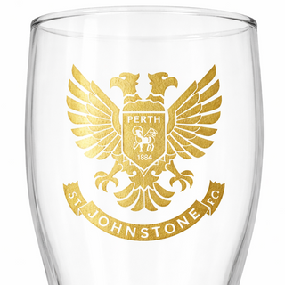 SJFC Pint Glass Gold Badge