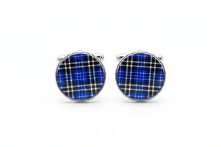 SJFC Tartan Cufflinks
