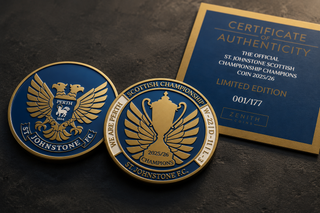 St Johnstone F.C. Scottish Championship Winning Coin