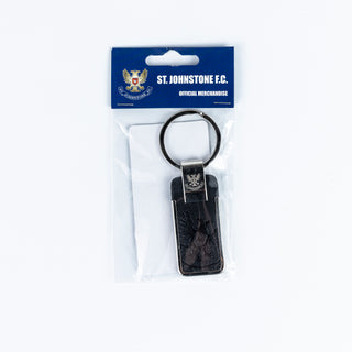 SJFC Embossed Leather Keyring