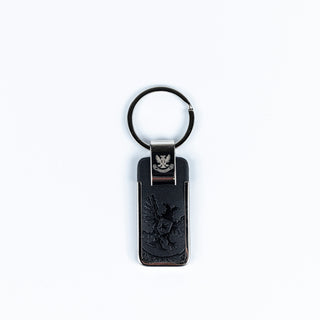 SJFC Embossed Leather Keyring