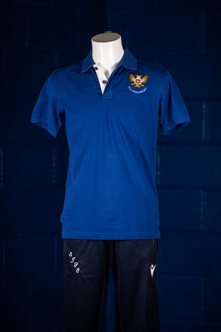 SJFC Contrast Polo Royal Blue