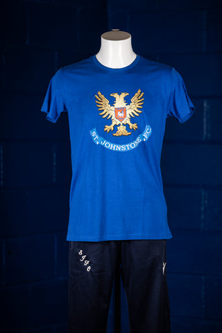 SJFC Distressed Crest T-Shirt Royal Blue