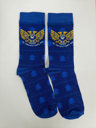 St Johnstone Festive Socks