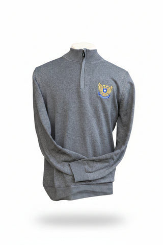 St Johnstone 1/4 zip grey marl jumper